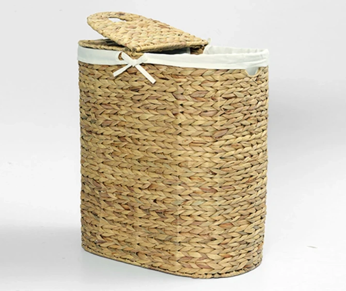 Корзина для белья WasserKRAFT Dill плетеная, напольные - фото 3