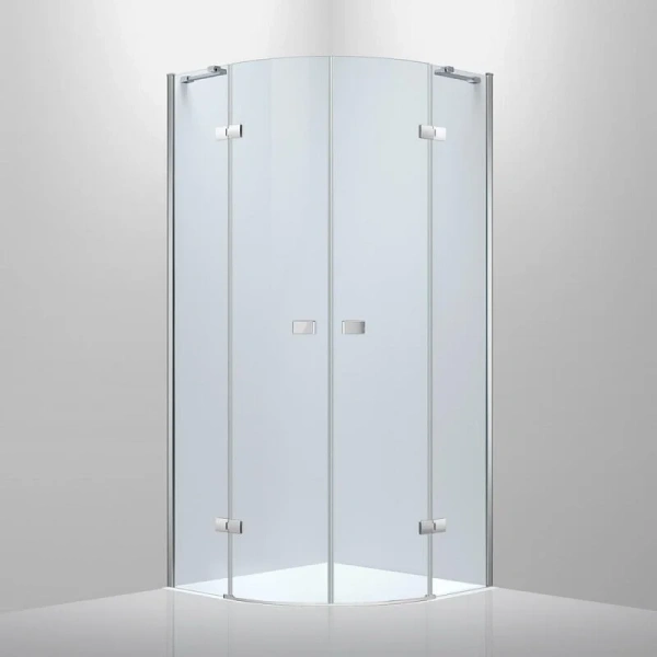 Душевой уголок Black&White Stellar Wind 100x100 см профиль хром стекло прозрачное - фото 1