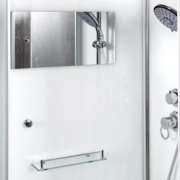 Душевая кабина Deto D 80х80 см с крышей, стеклянные, рифленые - фото 7