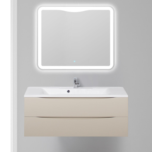 Тумба под раковину подвесная BelBagno Marino 120 см бежевая матовая - фото 2