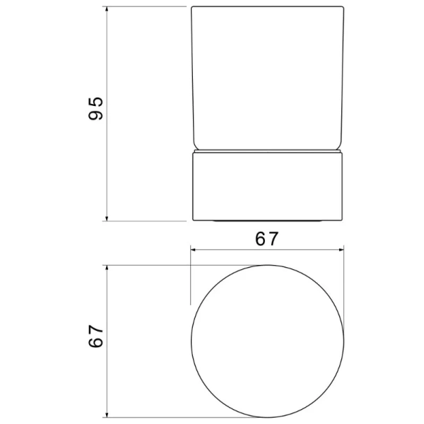 Стакан для ванной Timo Saona хром - фото 2