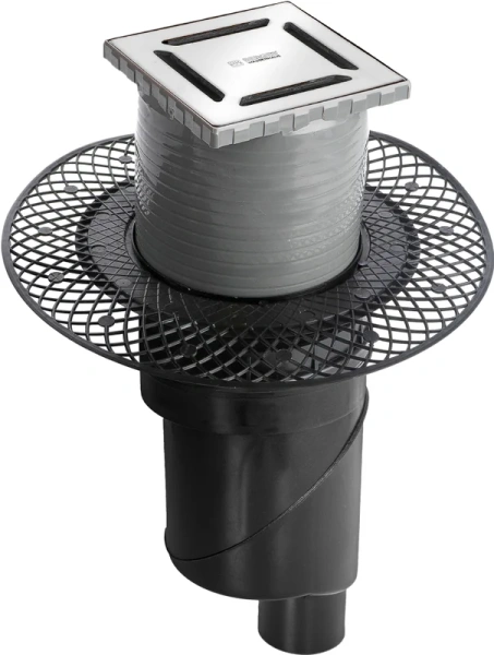 Душевой трап BERGES PLATZ Norma 059 15 см вертикальный S-сифон