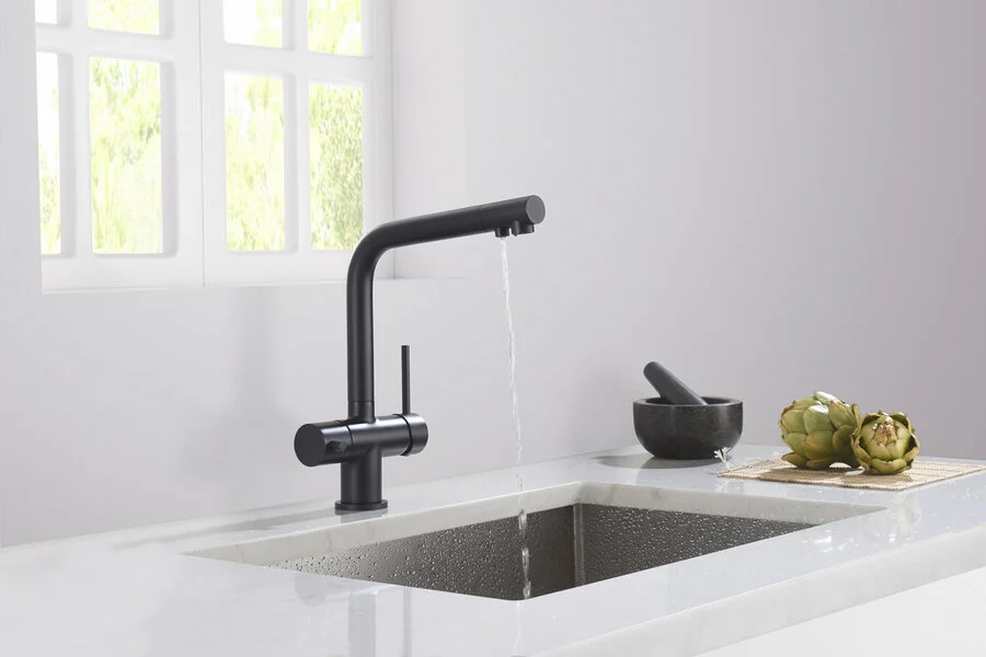 Смеситель для питьевой воды Timo Saona черный матовый, высокие, из латуни, округлая форма, для питьевой воды с фильтром - фото 5