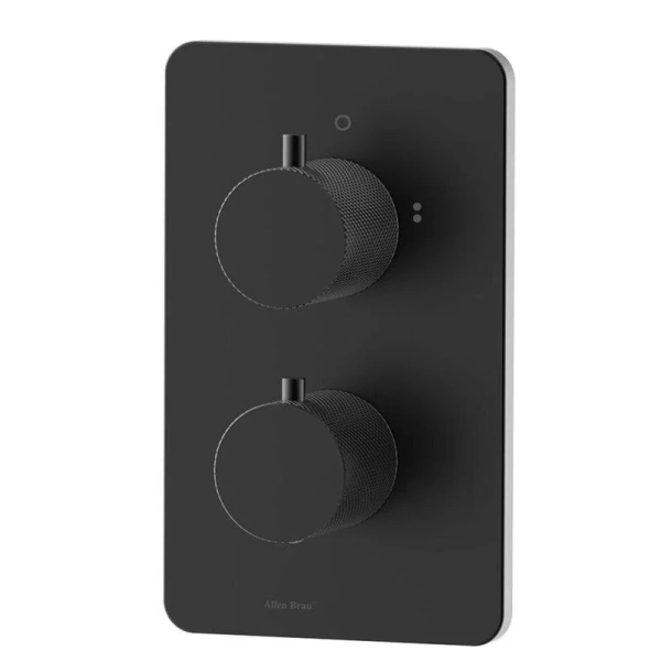 Смеситель Allen Brau Priority 5.3U123-31 для ванны и душа, термостатический, с внутренней частью, цвет черный матовый - фото 4