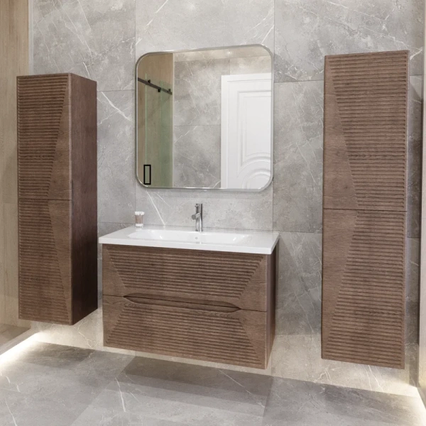 Зеркало Caprigo Контур 80 см хром - фото 3