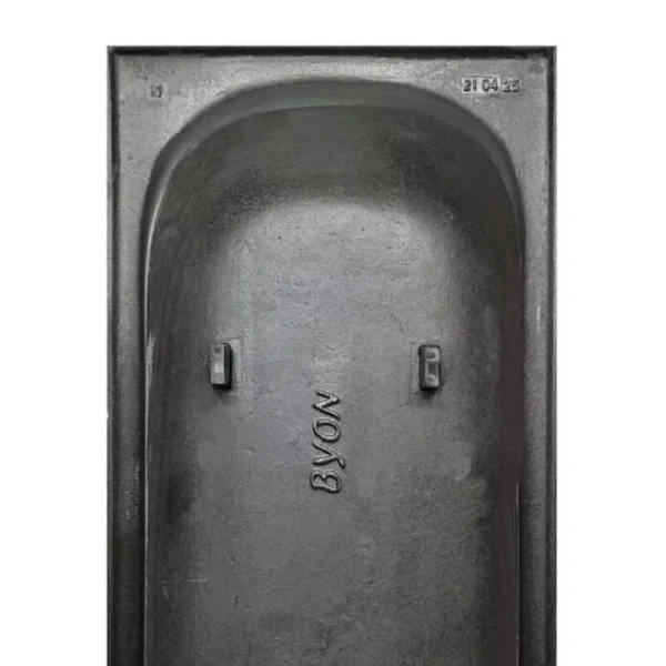 Ванна чугунная Byon Ide 180 x 85 см, с ручками, белая, Н0000369, прямоугольные - фото 5
