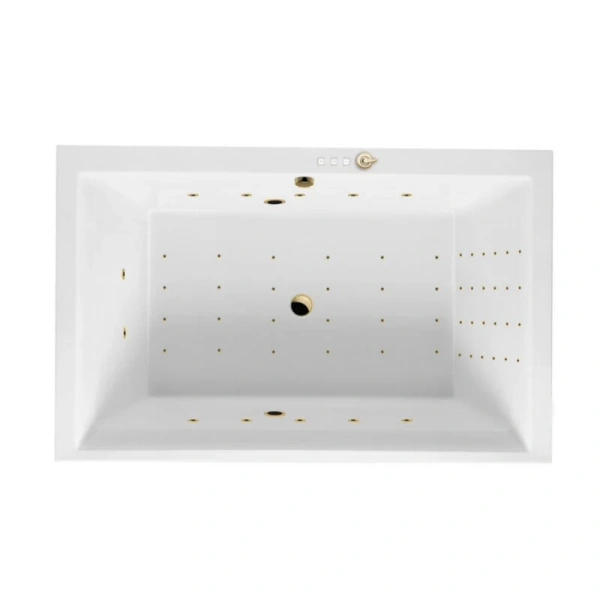Ванна гидромассажная Excellent Crown Lux Nano 190 x 120 см, цвет белый/золото, WAEX.CRO19.NANO.GL - фото 1