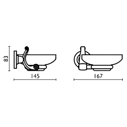 Мыльница для ванной Bagno & Associati Opera OP 125 - фото 4