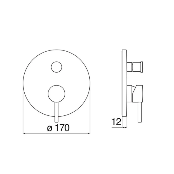 Смеситель для душа Nobili Live LV00100/E латунь - фото 3