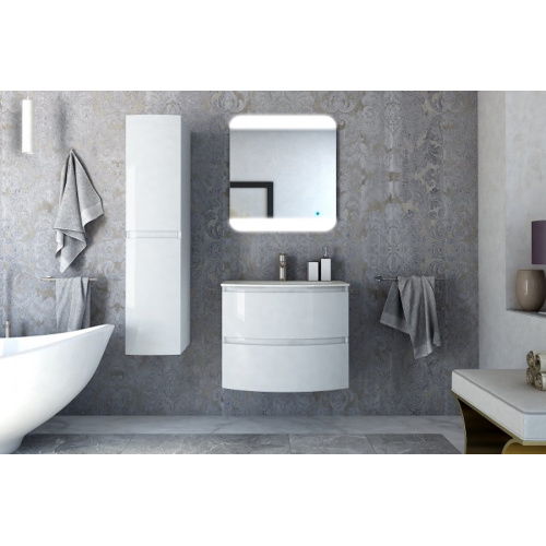 Тумба под раковину подвесная Cezares Vague 69 см Bianco Lucido, нет в наличии - фото 2