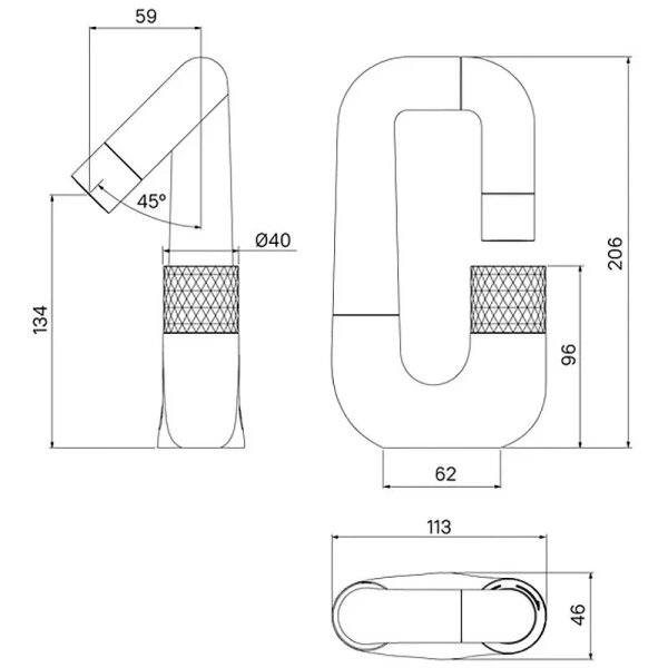 Смеситель для раковины IDDIS Twist хром - фото 2