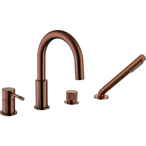 Смеситель для ванны Boheme Uno брашированная бронза - фото 9