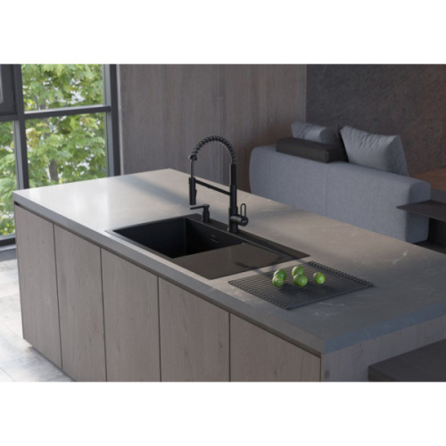 Мойка для кухни Omoikiri Akisame 86-GB-L 86 см левая графит - фото 4