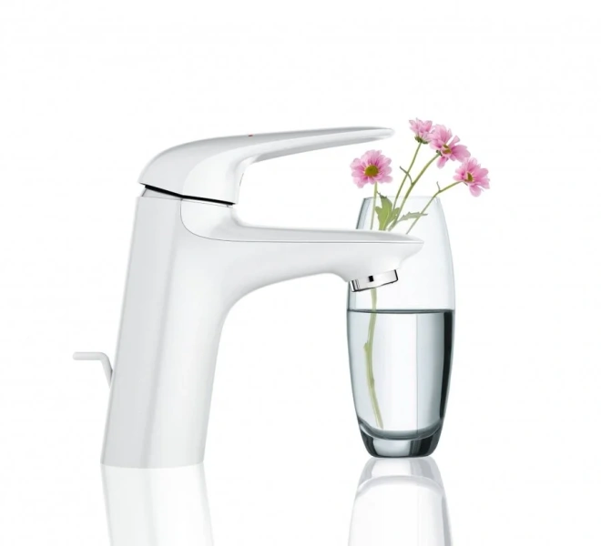 Смеситель для раковины белая луна Grohe Eurostyle New, белые - фото 4