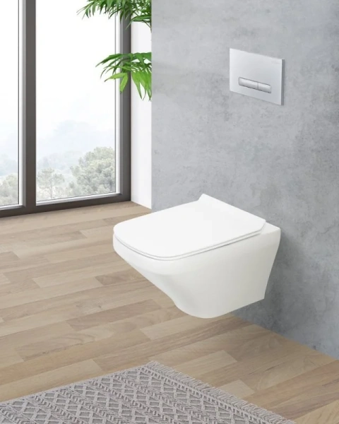 Унитаз подвесной BelBagno Sela безободковый белый - фото 3