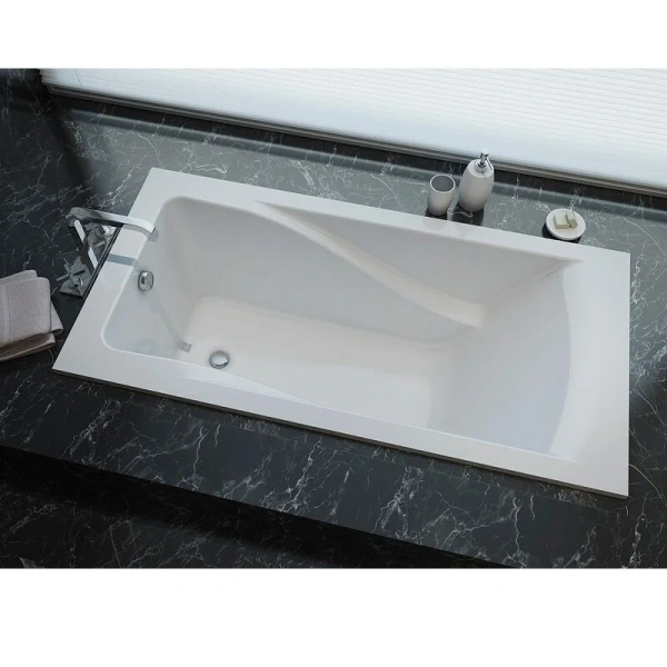 Ванна акриловая Alex Baitler MADIN 180*80 прямоугольная белая, прямоугольные - фото 5