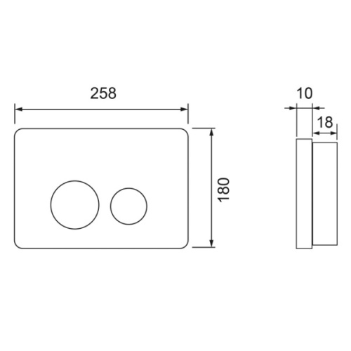 Клавиша смыва Tece TECEspring SL сатин - фото 2