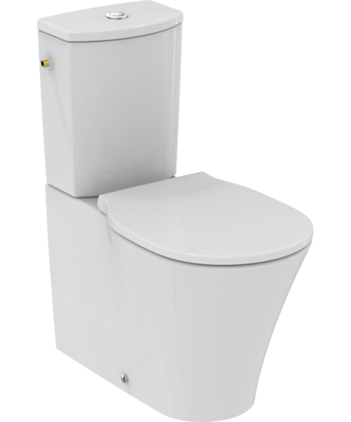 Чаша для унитаза-компакта Ideal Standard Connect Air белая, технология AquaBlade, с горизонтальным, прямым выпуском, с прямым выпуском - фото 6