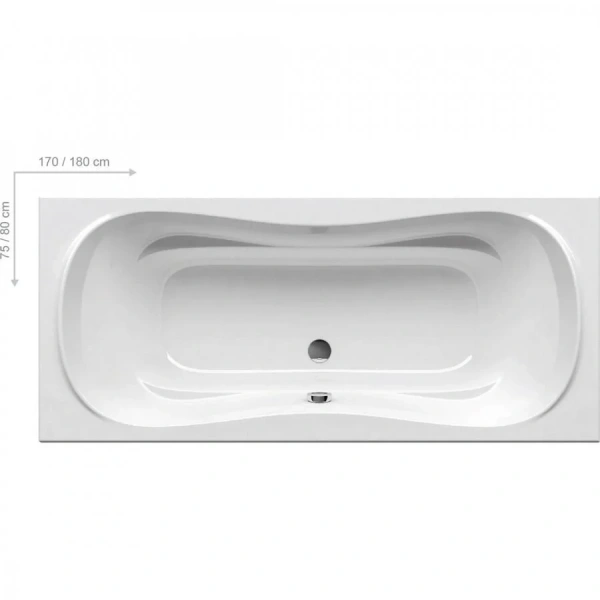 Ванна акриловая Ravak Campanula II 170х75 см белая - фото 1