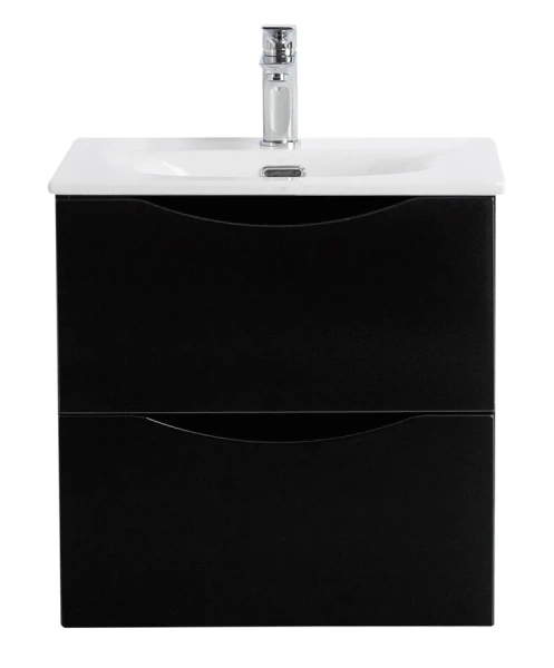 Тумба под раковину подвесная BelBagno Marino-Cer-Mini 50 см Nero Lucido