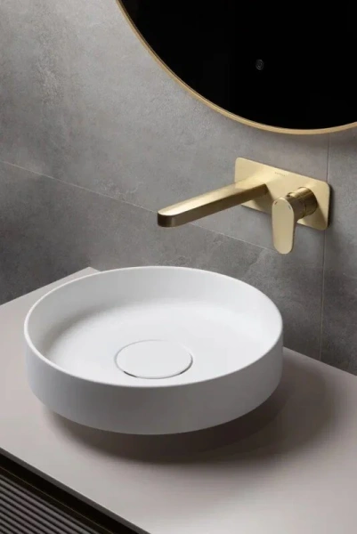 Раковина Boheme Corian 40 см белая матовая - фото 3