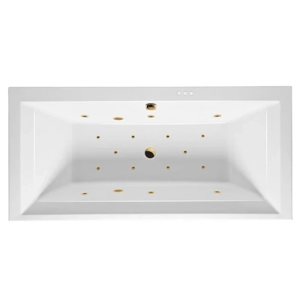 Ванна гидромассажная Excellent Crown Grand Relax 190 x 90 см, белый/золото, WAEX.CRG19.RELAX.GL - фото 1