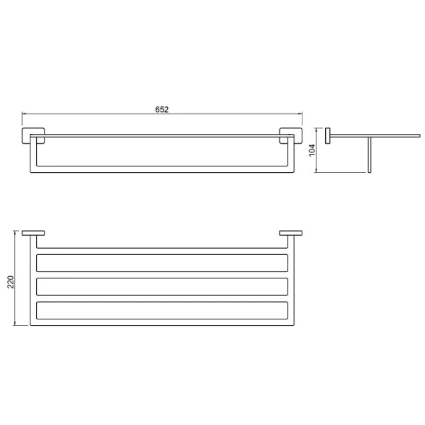 Полотенцедержатель Акватек Либра хром - фото 2
