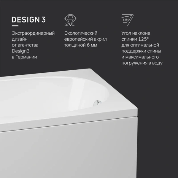 Ванна акриловая Am.Pm Spirit W72A-150-070W-A2 150х70 см белая, 150 см - фото 9