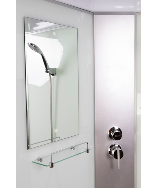 Душевая кабина Niagara Classic 100x80 см левая, стеклянные, матовые - фото 7