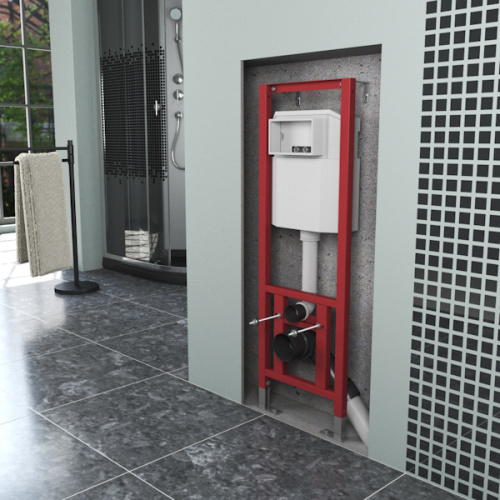 Инсталляция для унитаза D&K с черной клавишей, с механическим сливом - фото 6