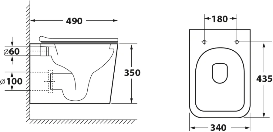 Унитаз подвесной OWL 1975 Vatter Ruta-H mini безободковый, недорого - фото 7