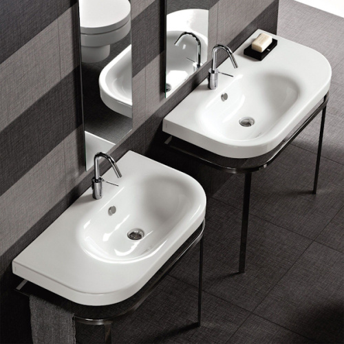 Раковина консоль Hatria Daytime Y0YZ01, Y0YJ01 85х50 см, прямоугольной формы - фото 5