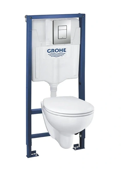 Унитаз с инсталляцией Grohe Bau Ceramic сиденье микролифт - фото 1