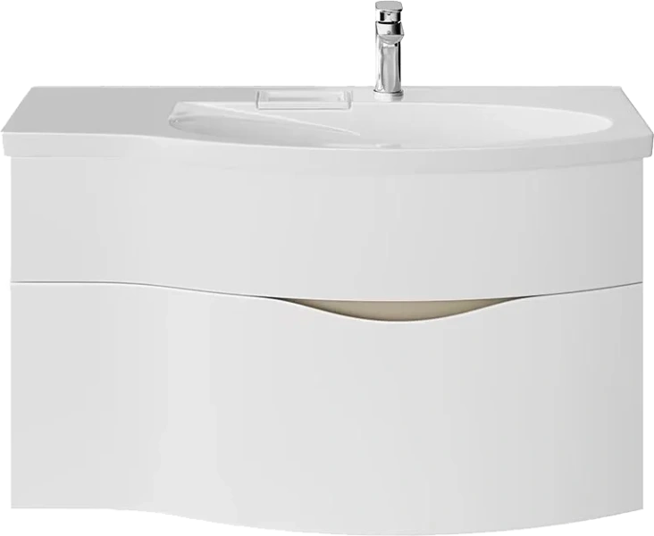 Тумба под раковину подвесная Kerama Marazzi Riva 100 cм правая, моноблок - фото 5