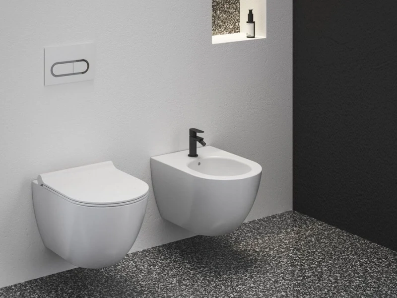 Смеситель для биде Ravak Eleganta черный матовый, современные, hi-tech - фото 3