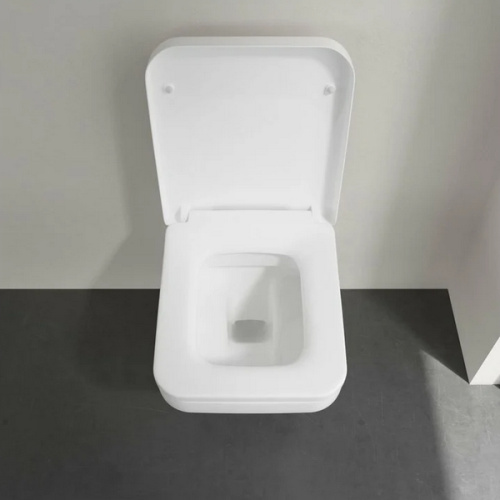 Унитаз подвесной Villeroy & Boch Architectura с покрытием CeramicPlus, безободковые, сиденье с микролифтом , с антивсплеском - фото 5