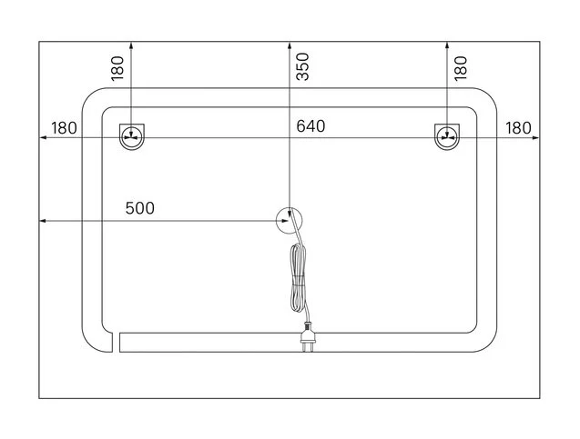 Зеркало с подсветкой IDDIS Zodiac 100 см прямоугольное index_1 - фото 9