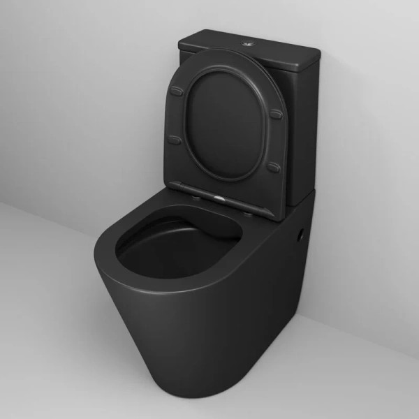 Унитаз компакт Grossman Color черный матовый, черные - фото 6