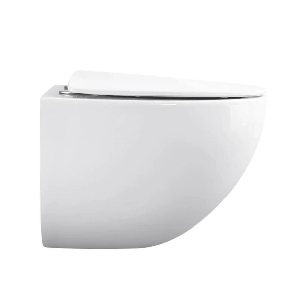 Унитаз подвесной Black&White Universe безободковый, современные, hi-tech, круглые - фото 5