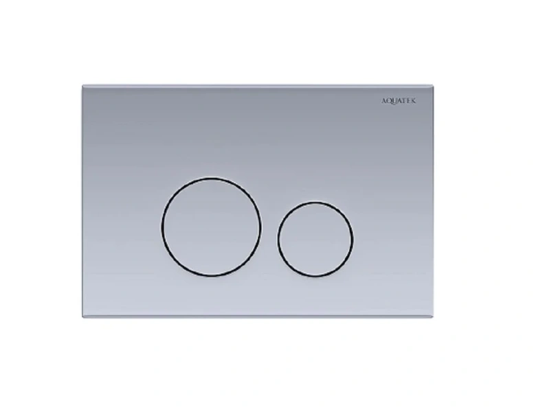 Клавиша смыва Акватек нержавеющая сталь - фото 1