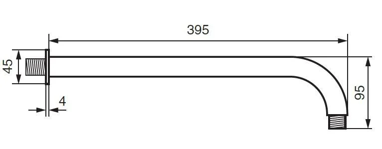 Кронштейн для верхнего душа Emmevi CRC00695 - фото 2