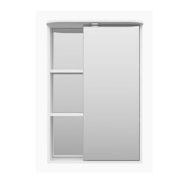 Зеркальный шкаф с подсветкой Misty Венера 55 см белый, левый, нет в наличии - фото 2