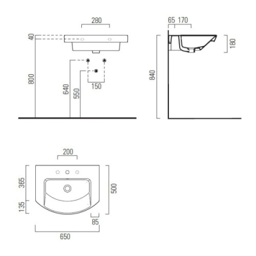Раковина GSI Modo 7732 - фото 3