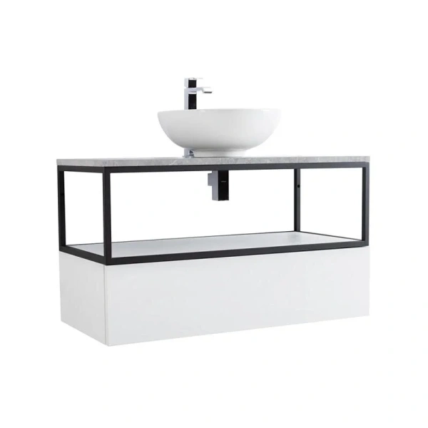 Каркас с раковиной подвесной Cezares CADRO-100/46/30-1C-SO-MET-ST 100 см стальной