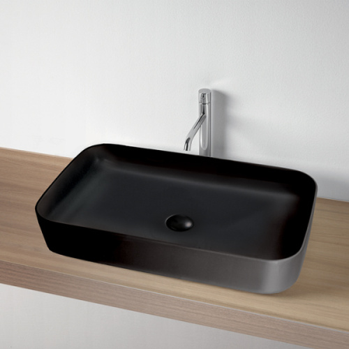 Раковина Kerasan Tribeca 70 см черный матовый - фото 3