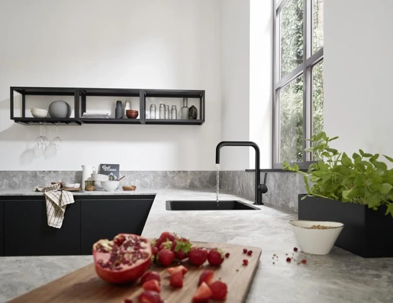 Смеситель для кухни Hansgrohe Talis M54 черный матовый, черные - фото 4