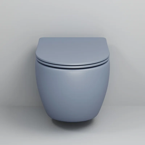 Унитаз подвесной Grossman Color голубой матовый, цветные - фото 6