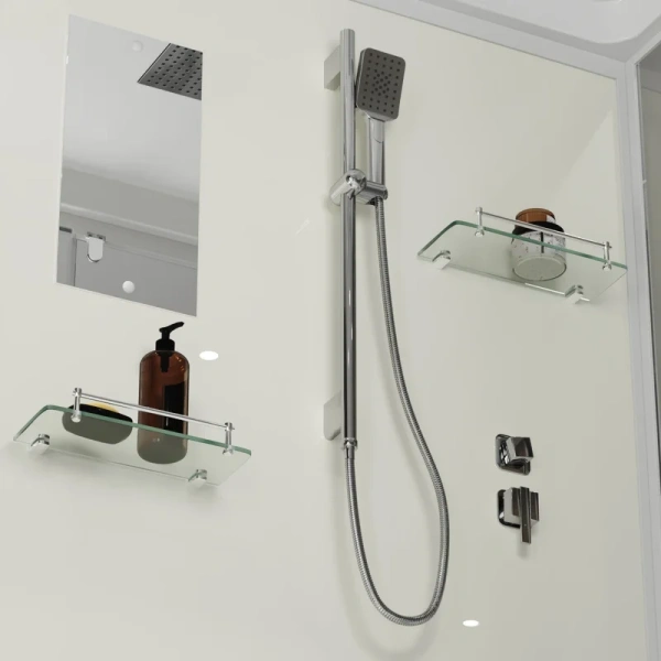 Душевая кабина Niagara Standart 80х80 см стекло прозрачное, стеклянные, прозрачные - фото 7