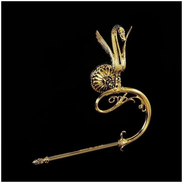 Полотенцедержатель Migliore Luxor закругленный, золото - фото 3