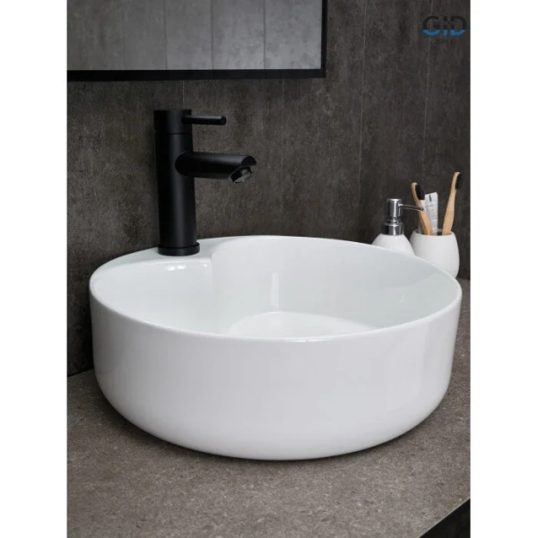 Раковина GID Esfera N9013 40 см белая - фото 4